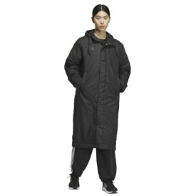 アディダス ベンチコート 中綿 メンズ MH 3S ロングボアコートJG8514 KWX71 adidas ロングコート ロング丈 保温 防寒 冬 暖かい スポーツ観戦