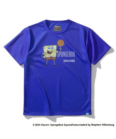 スポルディング SPALDING バスケットボールウェア 半袖シャツ ジュニア ジュニアTシャツ スポンジ・ボブスピニング バスケットボール SJT24171S