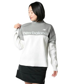 ニューバランス ゴルフウェア セーター レディース バイカラーモックニットプルオーバー 012-4270502 new balance