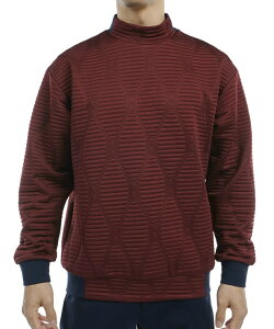 トミーヒルフィガーゴルフ TOMMY HILFIGER GOLF ゴルフウェア スウェット メンズ ジャガードキルトモックネックスウェット THMA477
