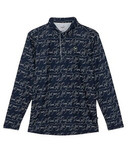 プーマ ゴルフウェア ポロシャツ 長袖 メンズ ストレッチ ピケ AOP 630425 PUMA