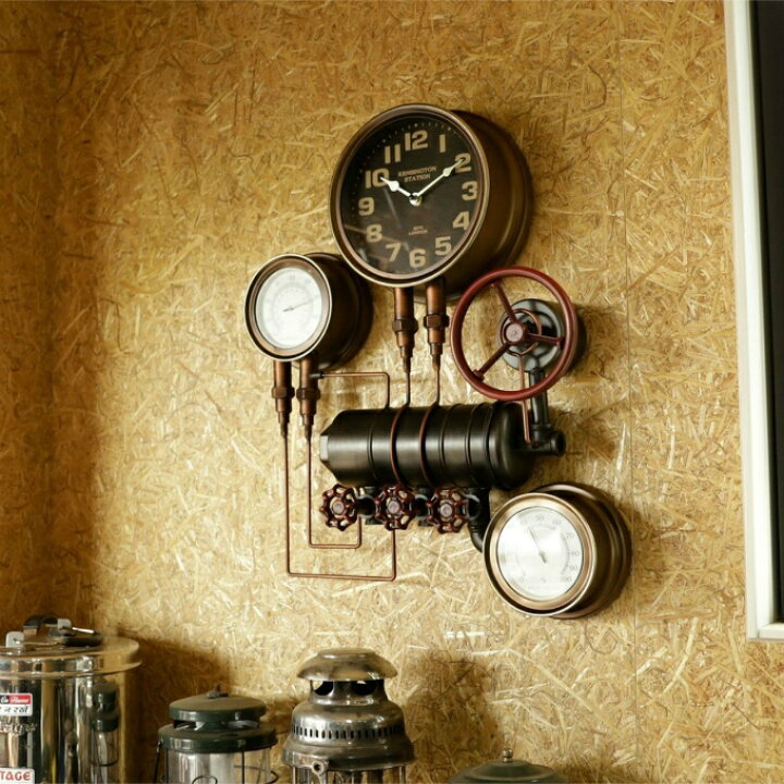 楽天市場】時計 掛け時計 壁掛け スチームパンク steampunk ウォール 