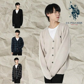 ユーエスポロアッスン U.S. POLO ASSN. カーディガン メンズ シャギーニットカーディガン PLM43400【ご自宅配送限定】‥