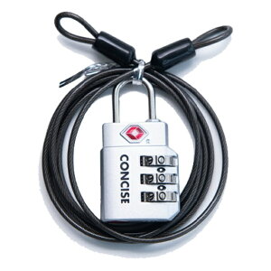 チェーンロック ワイヤー付3桁ダイヤル式TSロックT 8509929