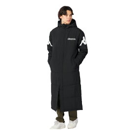 カッパ ベンチコート 中綿 メンズ タフタ中綿 244-206 Kappa ロングコート ロング丈 保温 防寒 冬 暖かい スポーツ観戦