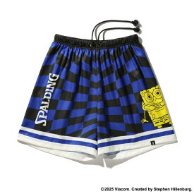 スポルディング SPALDING バスケットボール ハーフパンツ ジュニア 布帛ショーツ スポンジ・ボブ チェッカーフラッグ SJP25064S