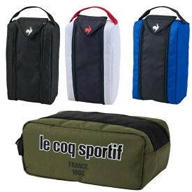 ルコックスポルティフ le coq sportif シューズケース メンズ 大開口 シューズケース Wファスナータイプ LG5SBZ21M