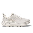 ホカ HOKA ランニングシューズ レディース 25SS クリフトン 10 ワイド CLIFTON 10 WD 1162050-WWH 厚底 ランシュー 白