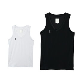 スリーポイント(ThreePoint) アンダーウェア ノースリーブ メンズ レディース ストレッチVネックインナーシャツ TP570412D04