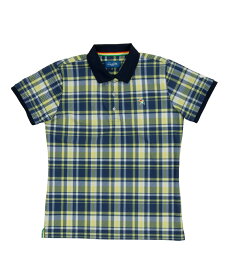 アーノルドパーマー arnold palmer ゴルフウェア ポロシャツ 半袖 レディース クレータチェックプリント半袖ポロシャツ AP220301D11