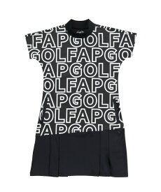 【全品対象ポイント10倍！ 2/15 20:00〜23:59】アーノルドパーマー arnold palmer ゴルフウェア ワンピース レディース BKビッグロゴプリーツワンピース AP220312D04