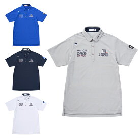 【最大10％OFFクーポン発行中！6/15 0:00〜23:59】ルコックスポルティフ le coq sportif ゴルフウェア ポロシャツ 半袖 メンズ 両胸刺繍半袖ポロ LG5SHS13M
