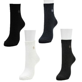 【全品対象最大3万ポイント還元＆10％OFF！ 3/4 20:00〜3/11 1:59】マンシング(Munsingwear) ゴルフ ソックス レディース クルー丈 ワンポイントソックス MG5SSO00L 【2025年春夏モデル】