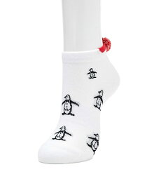 【全品対象最大3万ポイント還元＆10％OFF！ 3/4 20:00〜3/11 1:59】マンシング Munsingwear ゴルフ ソックス レディース 梵天付きペンギン飛び柄アンクルソックス MG5SSO03L