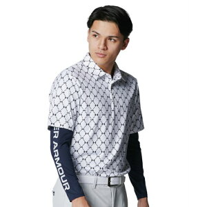 ySiΏۍő10OFFN[|! 9/25 23:59܂ŁzA_[A[}[ St A_[EFA  Y UA HEATGEAR FITTED NOVELTY LONG SLEEVE CREW NECK SHIRT 6001245-410 UNDER ARMOUR