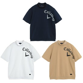 キャロウェイ ゴルフウェア スウェット メンズ 半袖モックネックスウェット C25117102 Callaway