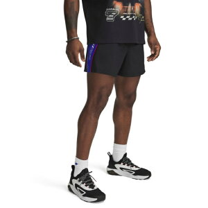 A_[A[}[ n[tpc Y UA PROJECT ROCK COLORBLOCK WOVEN SHORTS 1389919-001 UNDER ARMOUR