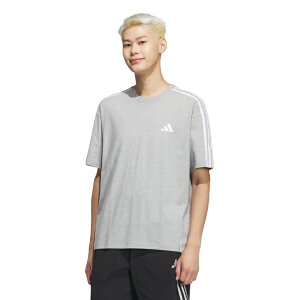 【全品対象最大10%OFFクーポン 10/24 20:00〜10/27 1:59】アディダス Tシャツ 半袖 メンズ エッセンシャルズ プラス ルーズフィット スリーストライプス 半袖Tシャツ ESS+ 3S Tシャツ JUP90-JW6946 adidas
