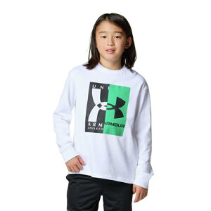 A_[A[}[ TVc  WjA UA HEAVYWEIGHT COTTON GRAPHIC LONG SLEEVE T-SHIRT 6001340-100 UNDER ARMOUR