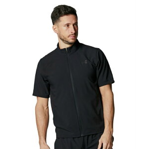 A_[A[}[ EChu[J[ WPbg Y UA FRESH WOVEN FULL ZIP SHORT SLEEVE T-SHIRT 6001546-001 UNDER ARMOUR