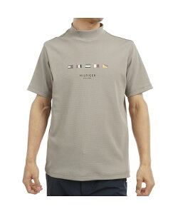 【全品対象最大10%OFFクーポン 10/24 20:00〜10/27 1:59】トミーヒルフィガーゴルフ TOMMY HILFIGER GOLF ゴルフウェア 半袖シャツ メンズ マルチフラッグ 半袖モックネックシャツ THMA503 【2025年春夏モ