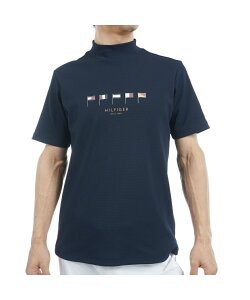 トミーヒルフィガーゴルフ TOMMY HILFIGER GOLF ゴルフウェア 半袖シャツ メンズ マルチフラッグ 半袖モックネックシャツ THMA503 【2025年春夏モデル】
