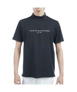 トミーヒルフィガーゴルフ TOMMY HILFIGER GOLF ゴルフウェア 半袖シャツ メンズ ロゴジャガード 半袖モックネックシャツ THMA531 【2025年春夏モデル】