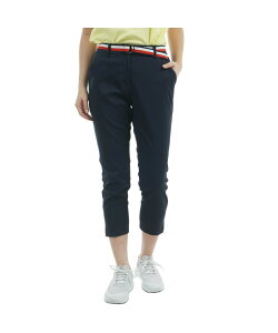 トミーヒルフィガーゴルフ TOMMY HILFIGER GOLF ゴルフウェア クロップドパンツ レディース ベルテッドツイル 3/4パンツ THLA505 【2025年春夏モデル】