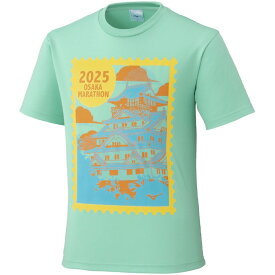 【最大1万ポイント還元！7/20 20:00~23:59】ミズノ ランニングウェア Tシャツ 半袖 メンズ レディース 大阪マラソン2025 大会記念Tシャツ オーロラ J2MACY5732 MIZUNO
