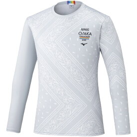 【最大1万ポイント還元！7/20 20:00~23:59】ミズノ ランニングウェア Tシャツ 長袖 メンズ レディース 大阪マラソン2025 大会記念Tシャツ 長袖 J2MACY6103 MIZUNO