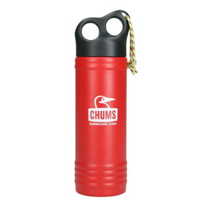 `X CHUMS  Ƃ Lp[EF[u{g500ml@Camper Wave Bottle 500ml CH62-2128-RD/WH