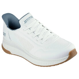 スケッチャーズ SKECHERS ウォーキングシューズ メンズ SLPボブス SQ 4 118424-WHT