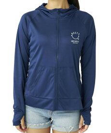 ラスティ(RUSTY) ラッシュガード 長袖 レディース スムース ニコちゃん UVラッシュガード 925460