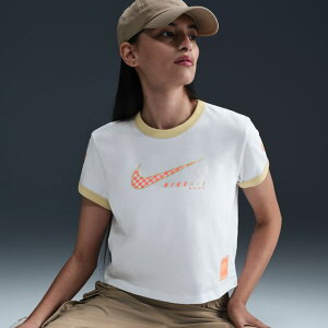 ナイキ Tシャツ 半袖 レディース L NSWCLB MOTOショート半袖T HQ1708-100 NIKE