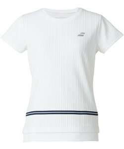 バボラ(Babolat) テニスウェア バドミントンウェア Tシャツ 半袖 レディース PURE ショートスリーブシャツ BWG5375 【国内正規品】