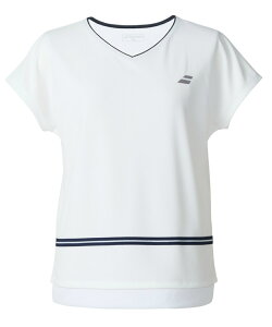 バボラ(Babolat) テニスウェア バドミントンウェア Tシャツ 半袖 レディース PURE ショートスリーブシャツ BWP5576 【国内正規品】