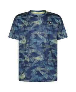 オークリー OAKLEY テニスウェア Tシャツ 半袖 メンズ SLANT GRAPHIC TEE 12.0 FOA408263 【国内正規品】