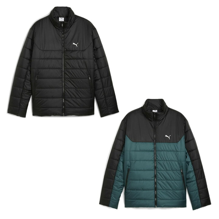 ジャケット アウター 上着 ESS フーデッド パデッド JKT PUMA Black 