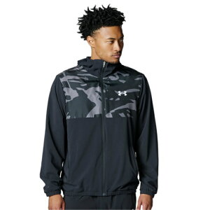 A_[A[}[ 싅 EChu[J[WPbg Y UA WOVEN FULL-ZIP HOODED JACKET 6007975-001 UNDER ARMOUR