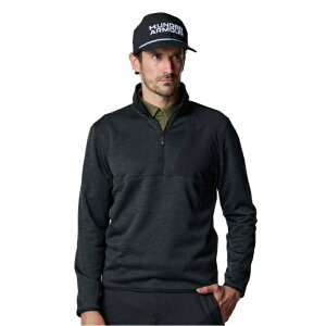 アンダーアーマー(UNDER ARMOUR) ゴルフウェア スウェット メンズ UAドライブ セーターフリース 1/2ジップ ジャケット 6005671-001 【2025年秋冬モデル】