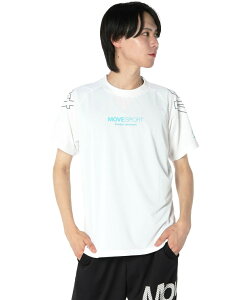ムーブスポーツ(MoveSport) Tシャツ 半袖 メンズ ミニリップ ロゴ 機能T ST5FHT03M