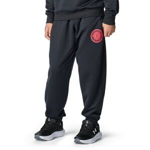 A_[A[}[ XEFbgOpc WjA UA TECH TERRY OVERSIZED COLLEGE CREST LOGO JOGGER PANTS 6007826-001 UNDER ARMOUR