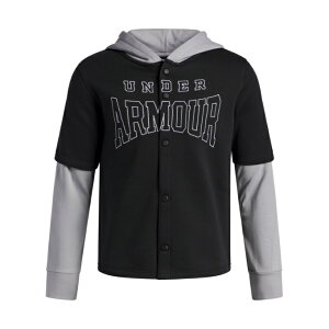 A_[A[}[ XEFbgp[J[ WjA UA ICON FLEECE BUTTON-DOWN HOODIE 6003752-001 UNDER ARMOUR