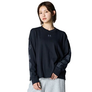 アンダーアーマー(UNDER ARMOUR) Tシャツ 長袖 レディース UA HEAVYWEIGHT COLLEGE LONG SLEEVE T-SHIRT 6007462-001