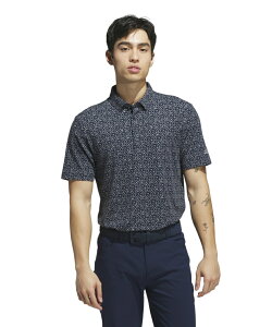 アディダス adidas ゴルフウェア ポロシャツ 半袖 メンズ マイクロ アーガイル グラフィック 半袖ボタンダウンシャツ JVU16 【国内正規品】【2025年秋冬モデル】