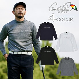 【全品対象ポイント10倍！ 2/15 20:00〜23:59】アーノルドパーマー ゴルフウェア 長袖シャツ メンズ 厚手長袖モックネックシャツ AP220202E02 【2025年秋冬モデル】