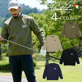 アーノルドパーマー ゴルフウェア ブルゾン メンズ 2WAYストレッチプルオーバージャケット アウター 保温 AP220206E04 【2025年秋冬モデル】