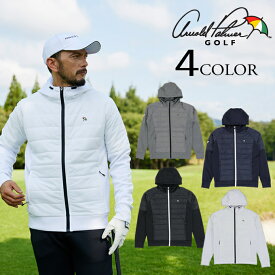 アーノルドパーマー ゴルフウェア ブルゾン メンズ 中綿ハイブリッドフードジャケット アウター フード 冬 ジャケット AP220206E10 【2025年秋冬モデル】
