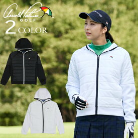 アーノルドパーマー ゴルフウェア ブルゾン レディース 中綿ハイブリッドFZパーカ AP220406E05 【2025年秋冬モデル】