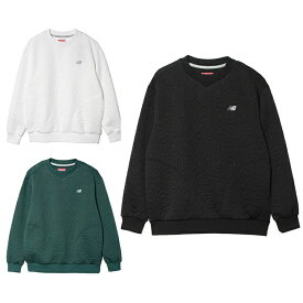 ニューバランス(new balance) ゴルフウェア スウェット メンズ テクスチャードクルーネックPO 012-5262003 【2025年秋冬モデル】